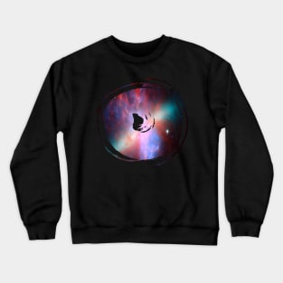 Paint brush stroke galaxy: circular dancing whoosh Crewneck Sweatshirt